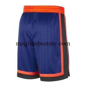 New York Knicks Pantaloncini Nike 2023-2024 City Edition Blu Swingman - Uomo